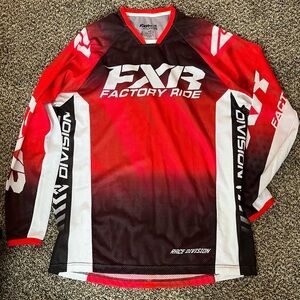 FXR Ride Red and Black Men's Dirt Bike Shirt